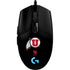 University of Utah Circle and Feather on Black G203 Prodigy RGB Wired Gaming Mouse Skin